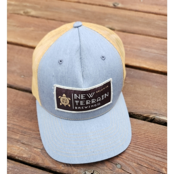 NEW, New Terrain Brewing Co. Golden Colorado Snapback Trucker Ball Cap - Picture 4 of 8